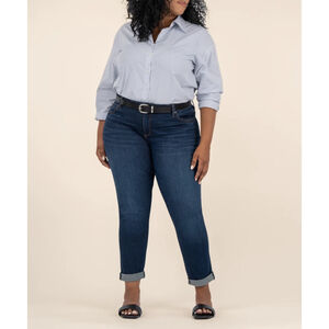 KUT from the Kloth Catherine Boyfriend Jeans Size 24W Blue